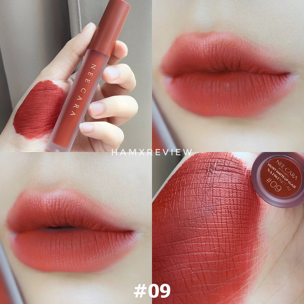 [THAILAND] Son Lì Nee Cara Velvet Matte Lip Glaze Thái Lan NA1961 4g