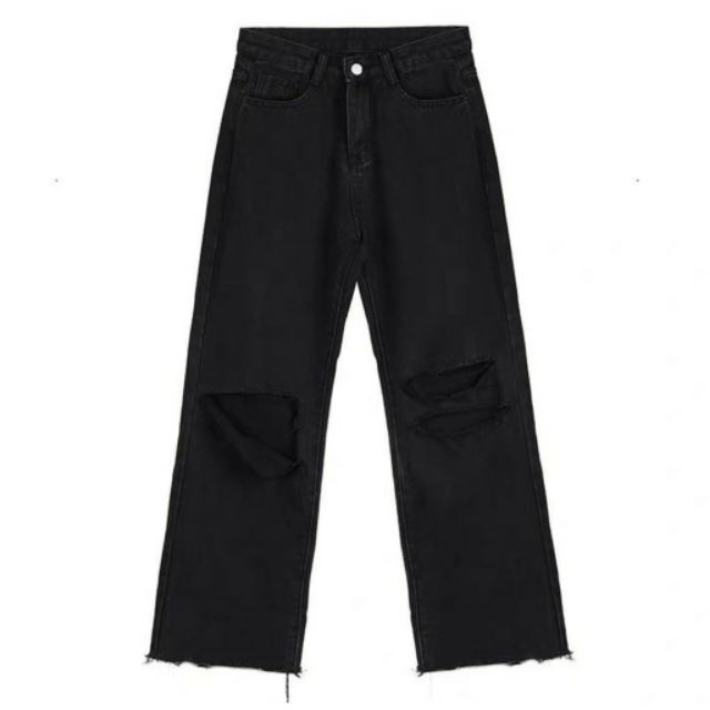 Quần Jeans COL rách gối unisex (video thật)