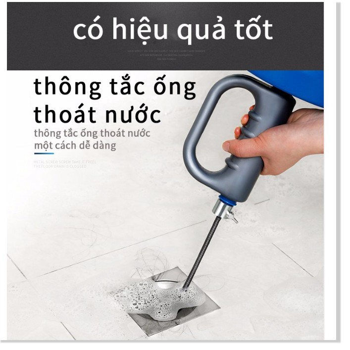 🇳 🇪 🇼®️ Máy thông tắc cống nhanh nhà bếp, nhà vệ sinh, xử lý tóc (10m)