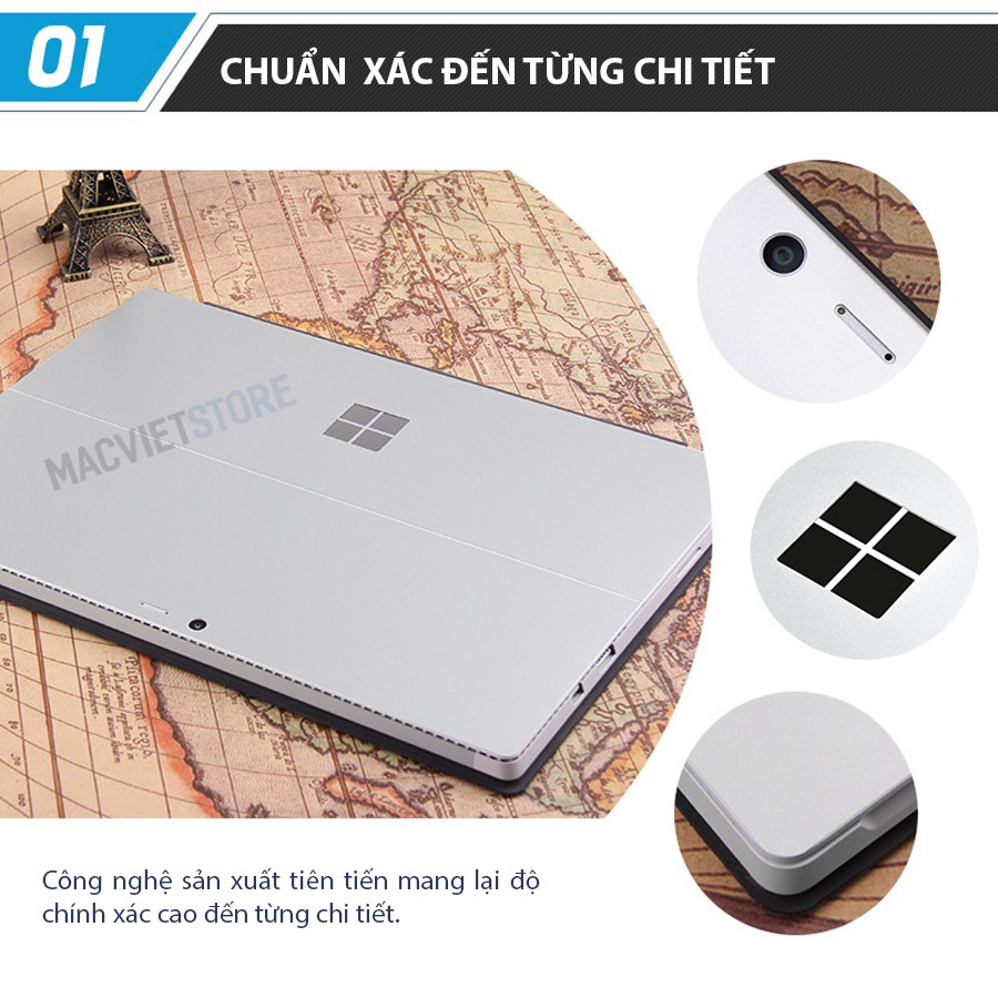 Bộ Dán Mặt Lưng Surface 4/5/6/7 Chính Hãng JRC