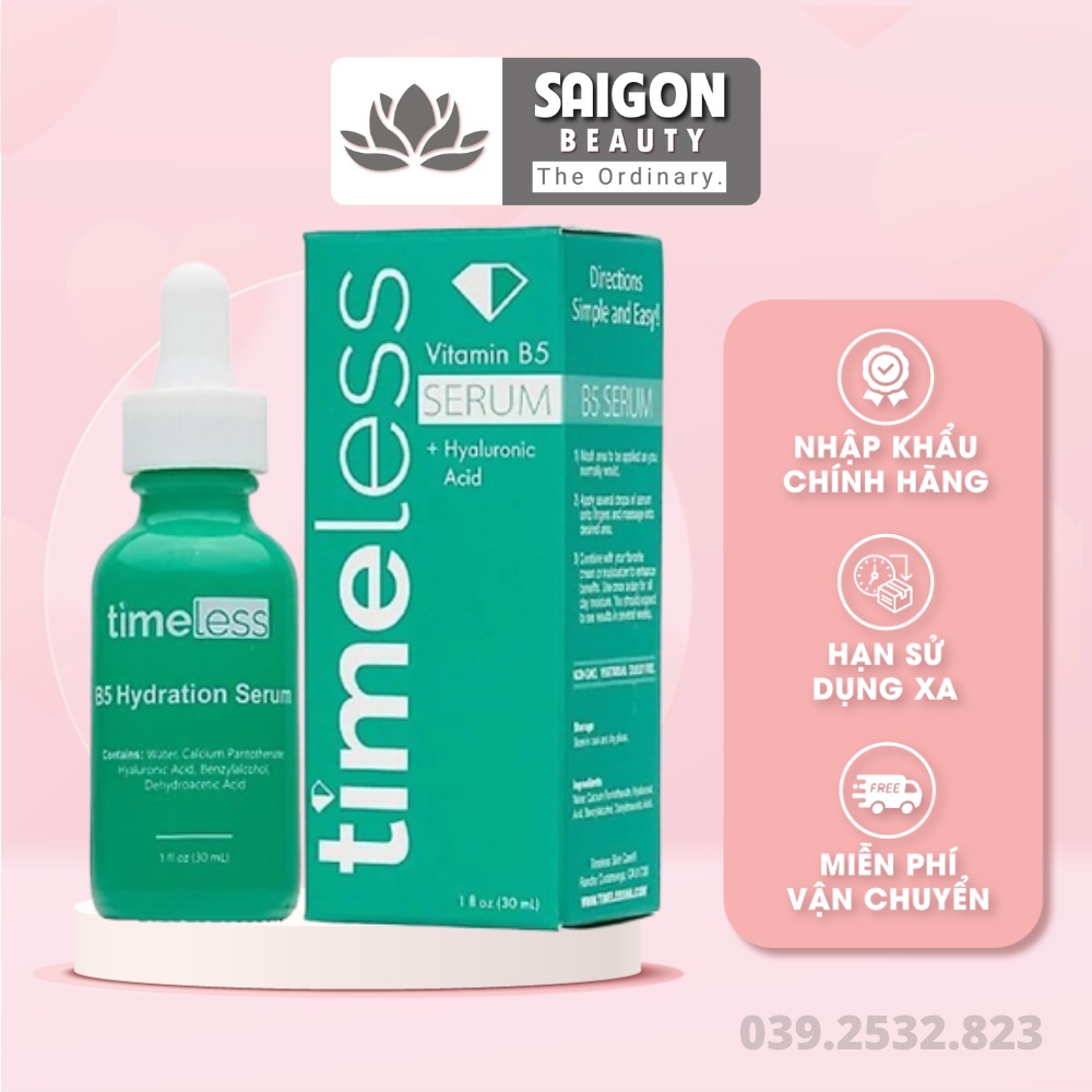Tinh Chất Timeless B5 Serum Phục Hồi Da Hư Tổn 30ml