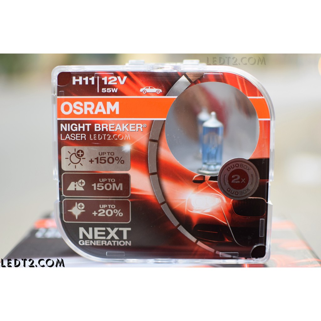 [LEDT2 ISOP] Đèn pha Halogen Osram Night Breaker Laser +150% [SL: 1 bóng]