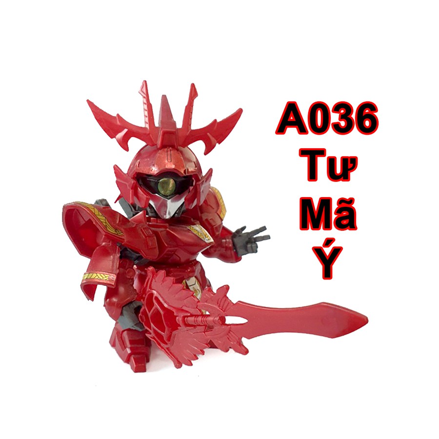 [Gundam] Đồ chơi lắp ghép Tư Mã Ý A036 bản RED - Mô hình SD BB Tam Quốc