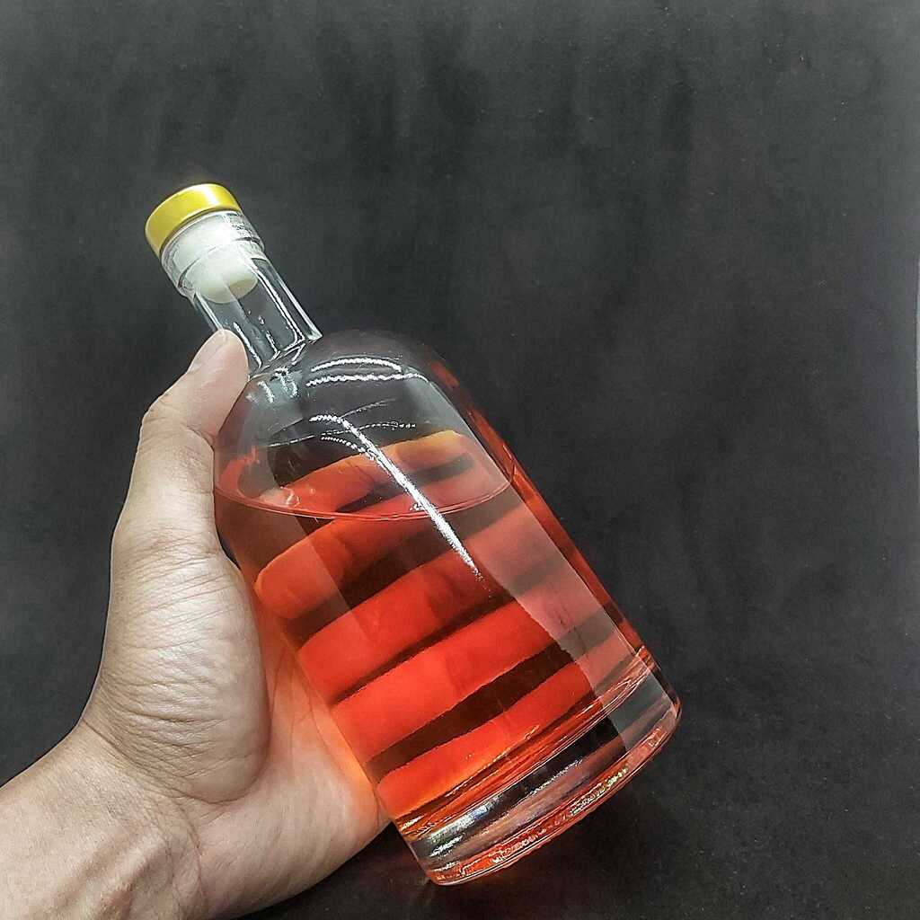 Chai Đựng Rượu Thủy Tinh 500ML mẫu vốt ka – Mẫu Chai Rượu Đẹp - Bình Đựng Ruou