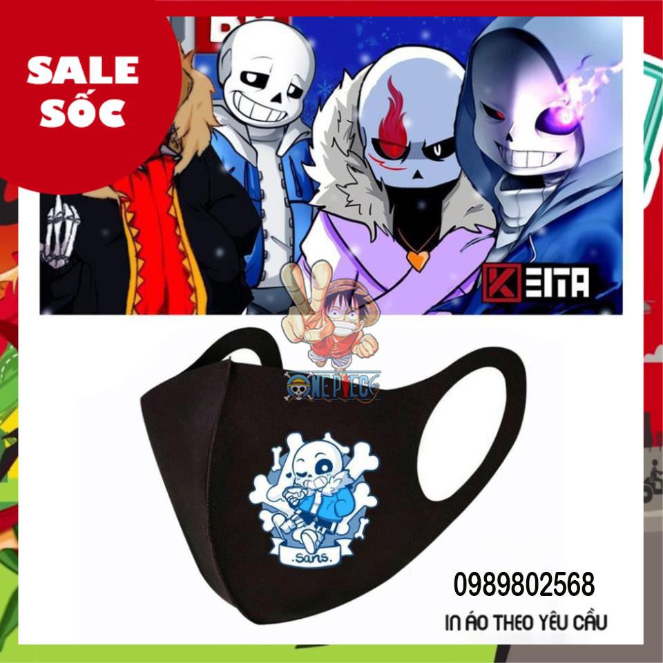 SIÊU SALE -  Khẩu Trang In Hình Sans Undertale