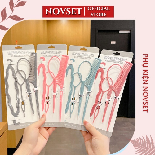 Set 4 Dụng Cụ Tạo Kiểu Tóc Kèm Lược DAIFENI [ MÃ B103 ]