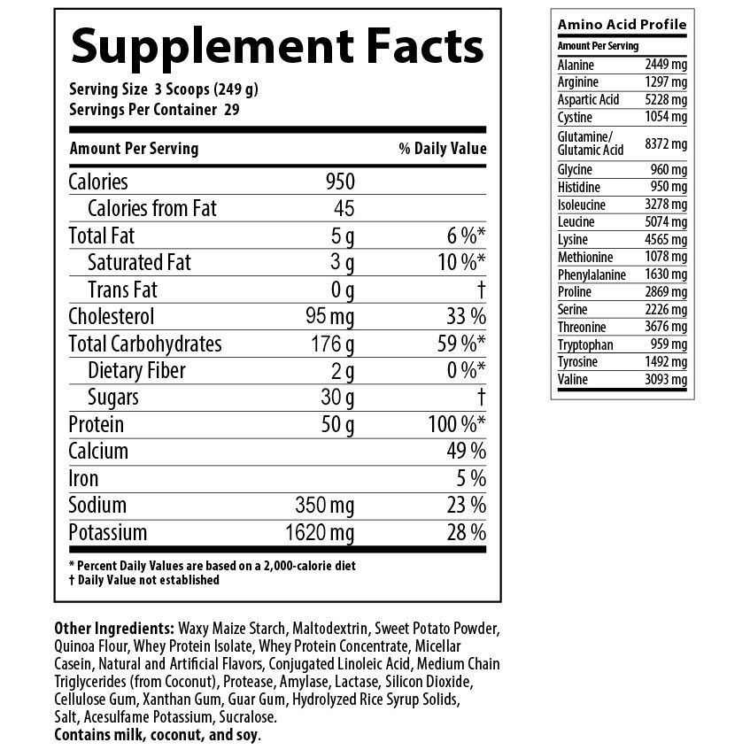 MASS FUSION - TĂNG CÂN CHẤT LƯỢNG (12LBS)