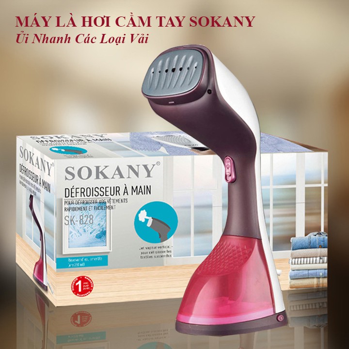 [Mã 155ELSALE giảm 7% đơn 300K] Bàn là hơi nước cầm tay SOKANY SK828