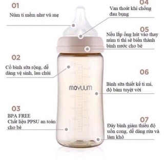 Bình sữa Moyuum 170ml và 270ml cho bé