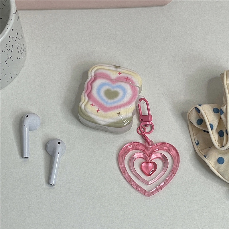 Vỏ Bảo Vệ Hộp Sạc Tai Nghe AirPods 3rd 2021 IMD AirPods 1 2 3 Pro Hình Ngôi Sao / Trái Tim Màu Hồng / Xanh Dương / Vàng Kiểu