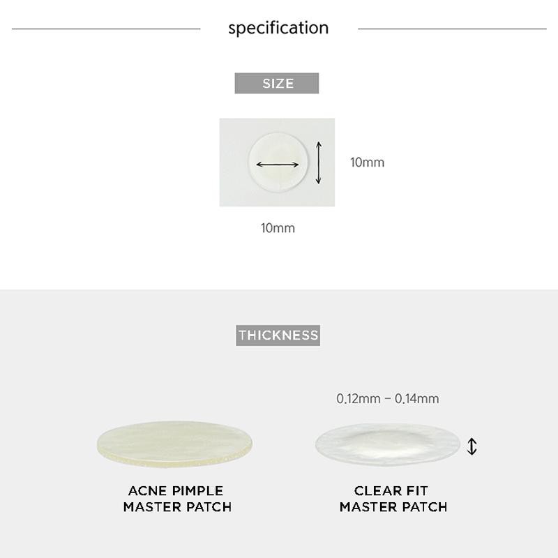 Miếng Dán Mụn, Che Phủ Nốt Mụn Cosrx Clear Fit Master Patch (10mm x 18 miếng) (Miếng Đen)