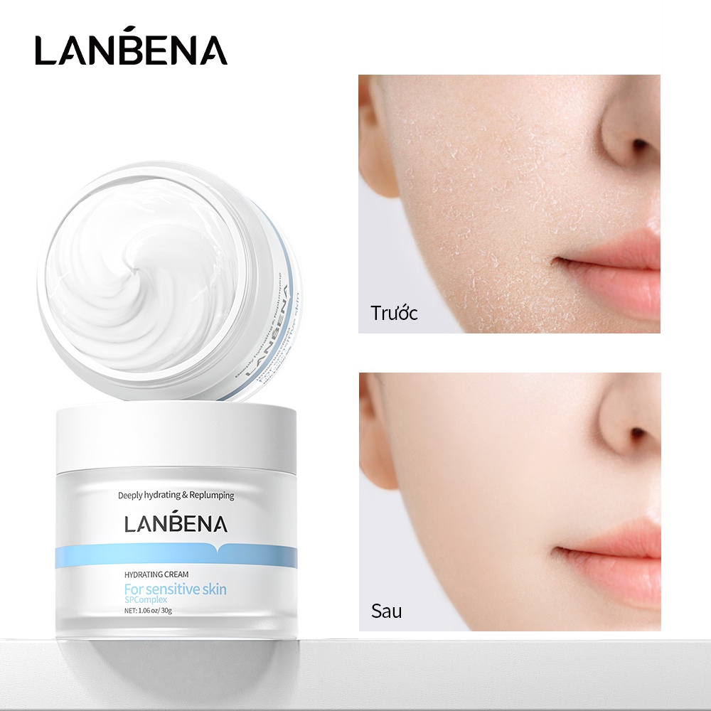 Kem Dưỡng Ẩm Lanbena Làm Trắng Da 4D Chứa HYALURONIC ACID 30g