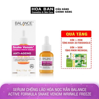 Serum chống lão hóa nọc rắn Balance Active Formula Snake Venom Wrinkle Freeze 30ml