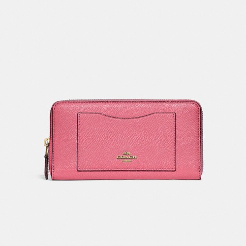 Ví Coach Accordion Zip Wallet Crossgrain Leather