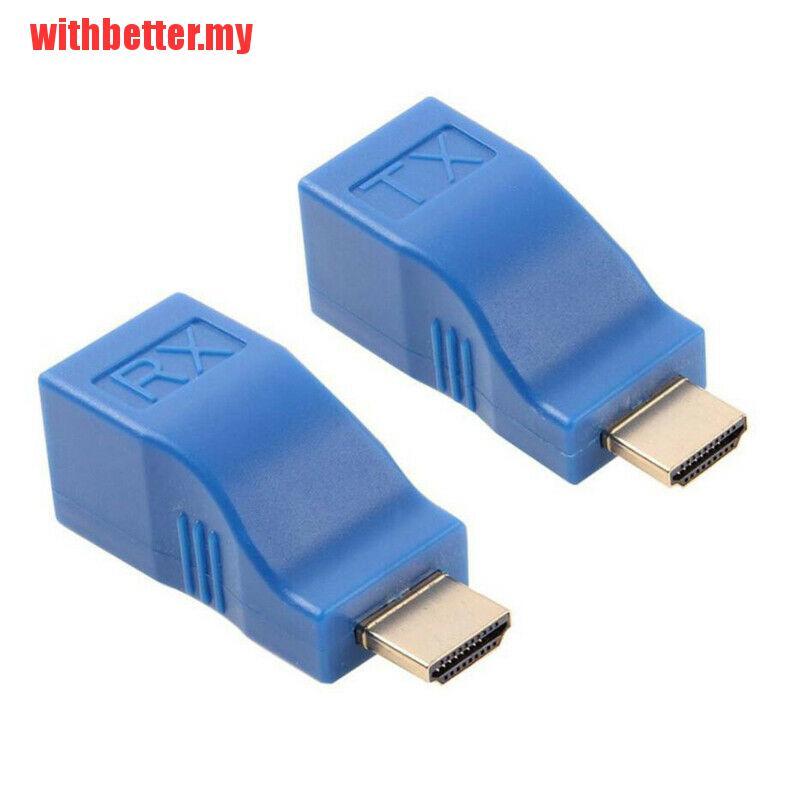 Bộ 2 Đầu Nối Dài 1080p Hdmi Sang Rj45 Cat 5e / 6