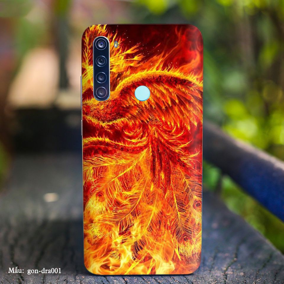 Skin dán cho các dòng điện thoại Xiaomi K20 - K30 - Note3 pro in hình Rồng 3D nhiều màu sắc cực đẹp