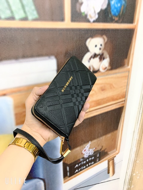 [FreeShip – Clip thật] Ví Da Cao Cấp 2020.Bóp Da Cầm Tay Nam Nữ. Ví Cầm tay.