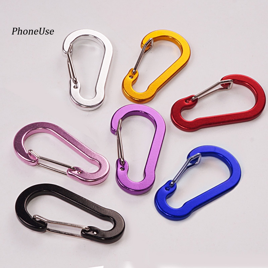 Pu Set 6 Móc Khóa Carabiner Hình Quả Bầu