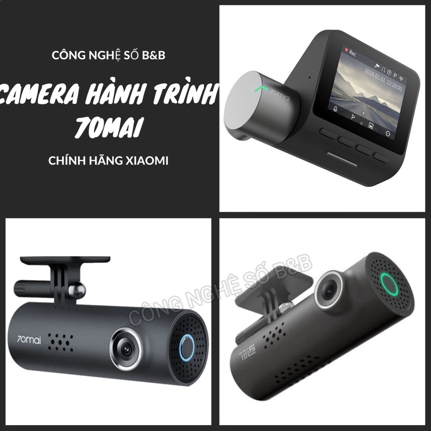 Camera hành trình chính hãng Xiaomi 70mai Dash Cam 1S - 70mai Dash Cam pro cho ôtô Toyata, Kia, Huyndai, Mazda, Peugout