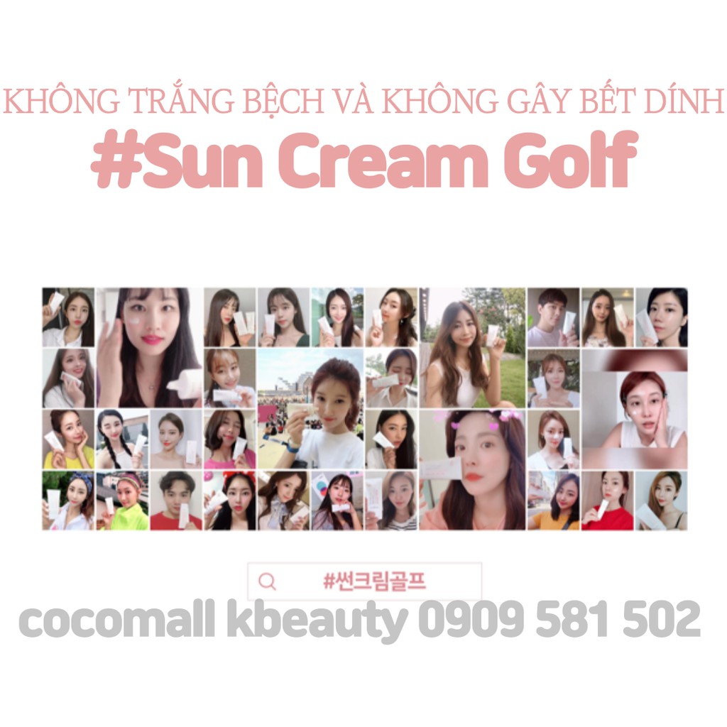 Kem chống nắng Rubelli Water Glow Sun Cream For Golf SPF 50+ PA++++ không trắng bệch, không bị rít Coco Mall KBeauty