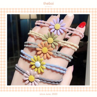 Dây buộc tóc hoa cúc phong cách hàn quốc c5