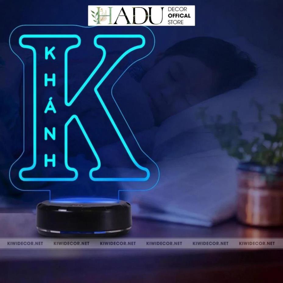 Đèn Led 3D Khắc Tên Theo Yêu Cầu, Quà Tặng Tình Yêu, Kỷ Niệm Ngày Yêu Nhau, Quà Sinh Nhật - HaduDecor