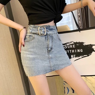 (Hàng sẵn) Chân váy ngắn ôm kèm đai