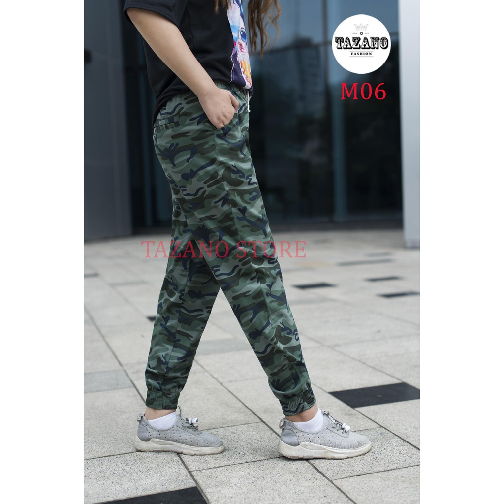Quần Jogger Kaki Nữ Co Giãn 4D Hàng Xuất Khẩu (Màu Rằn Ri)