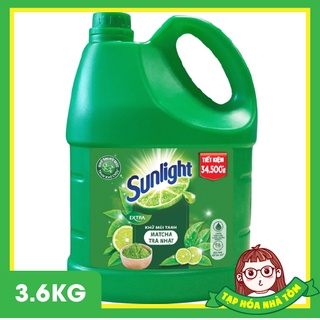 Nước rửa chén Sunlight Matcha Trà Nhật Can 3.6kg