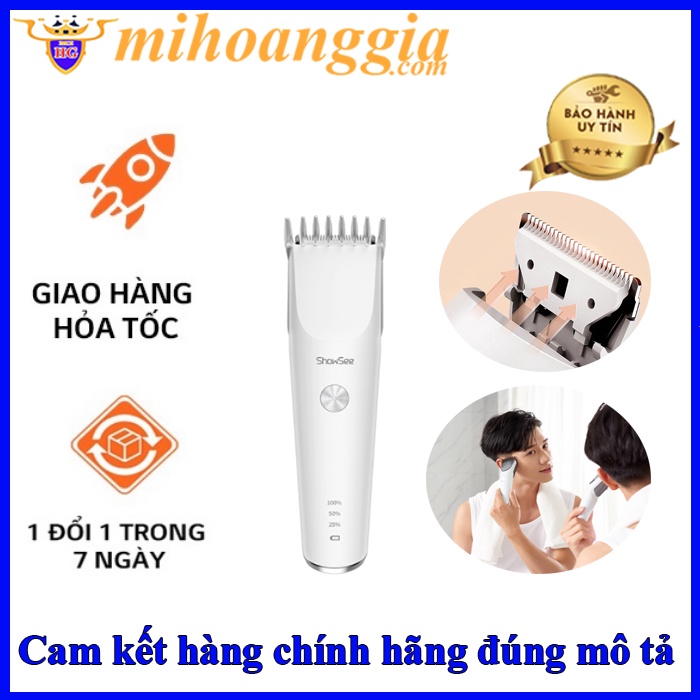 Tông đơ cắt tóc XIAOMI SHOWSEE C2-W | HOẢ TỐC | Tông đơ cắt tóc xiaomi enchen | Chống nước IPX7 | MIHOANGGIA