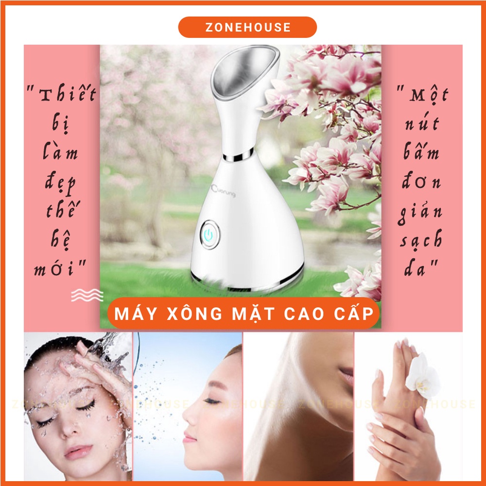 [GIÁ SỈ] Máy xông hơi mặt CUORUNG - ZONEHOUSE, máy xông hơi massage mặt cao cấp chính hãng Cuorung