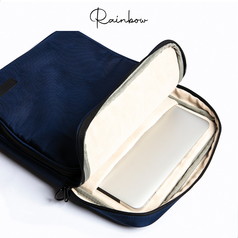 Túi chống sốc Laptop Rainbow Canvas BG003 dáng đứng cao cấp chống nước | BigBuy360 - bigbuy360.vn