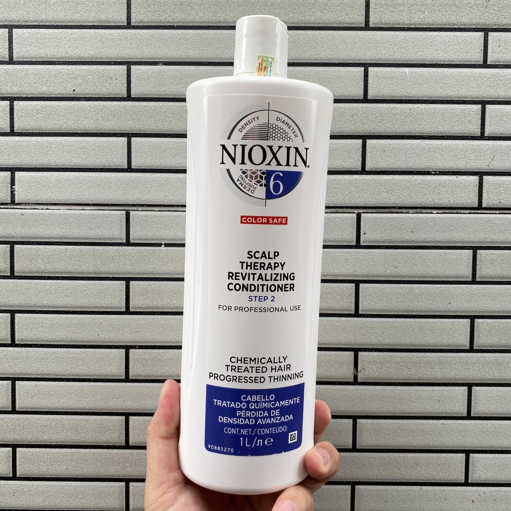 Dầu xả chống rụng tóc Nioxin System 6 Conditioner 1000ml ( New 2019)