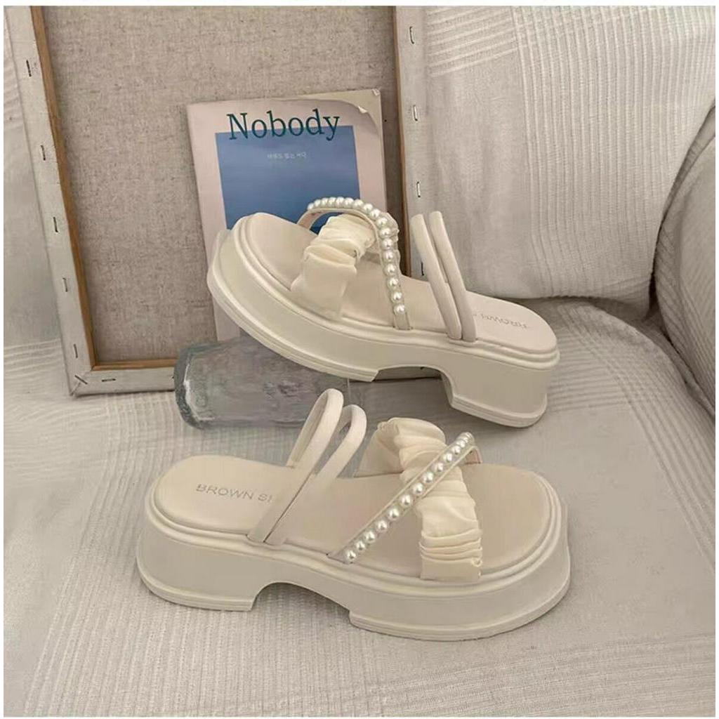 ISAHINI dép nữ giày sandal dép bánh mì dép nữ dép đi trong nhà đế mềm chống trượt 20Z230501002