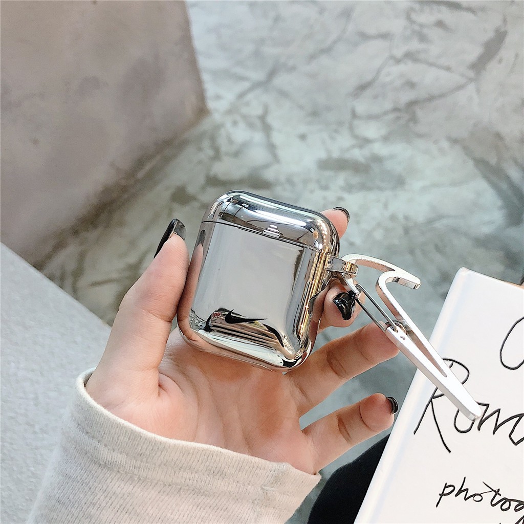 Vỏ bảo vệ hộp sạc tai nghe bằng silicon mạ cho iPhone AirPods Pro AirPods 1 AirPods 2 | BigBuy360 - bigbuy360.vn