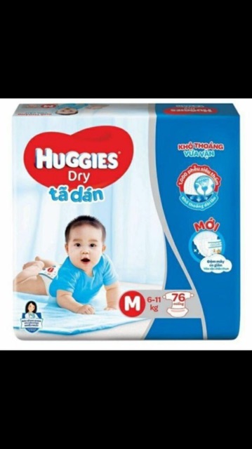 TÃ/BỈM DÁN/QUẦN HUGGIES SIZE M74/M76/L68/XL62/XXL56