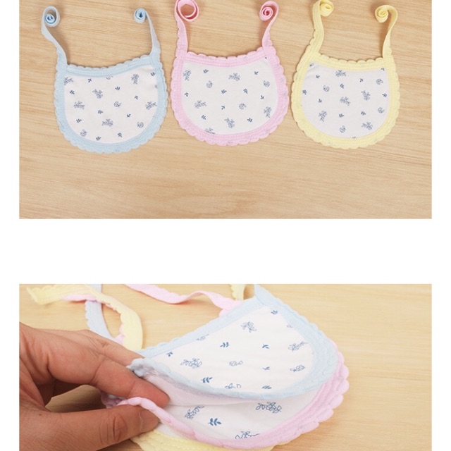 Yếm tròn buộc dây cho bé