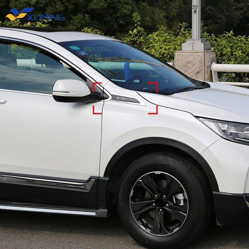 FENDER Bộ 2 Miếng Dán Trang Trí Cản Trước Và Thân Xe Hơi Bằng Cờ Rôm Cho Honda CR-V CRV 2017 2018 2019 2020 201