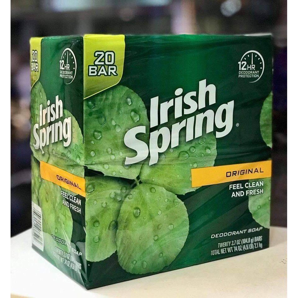 XÀ BÔNG CỤC IRISH SPRING ORIGINAL FEEL CLEAN AND FRESH MỸ LỐC 20 CỤC | BigBuy360 - bigbuy360.vn