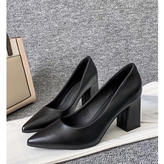 Giày Cao Gót Nữ 5 Phân Gót Vuông Siêu Hot D10