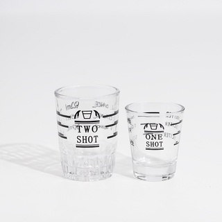 Volcano Ly thuỷ tinh có vạch đong test shot