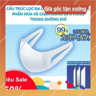 Khẩu trang ngăn khói bụi Unicharm 3D Mask Super Fit hộp 100 miếng 5