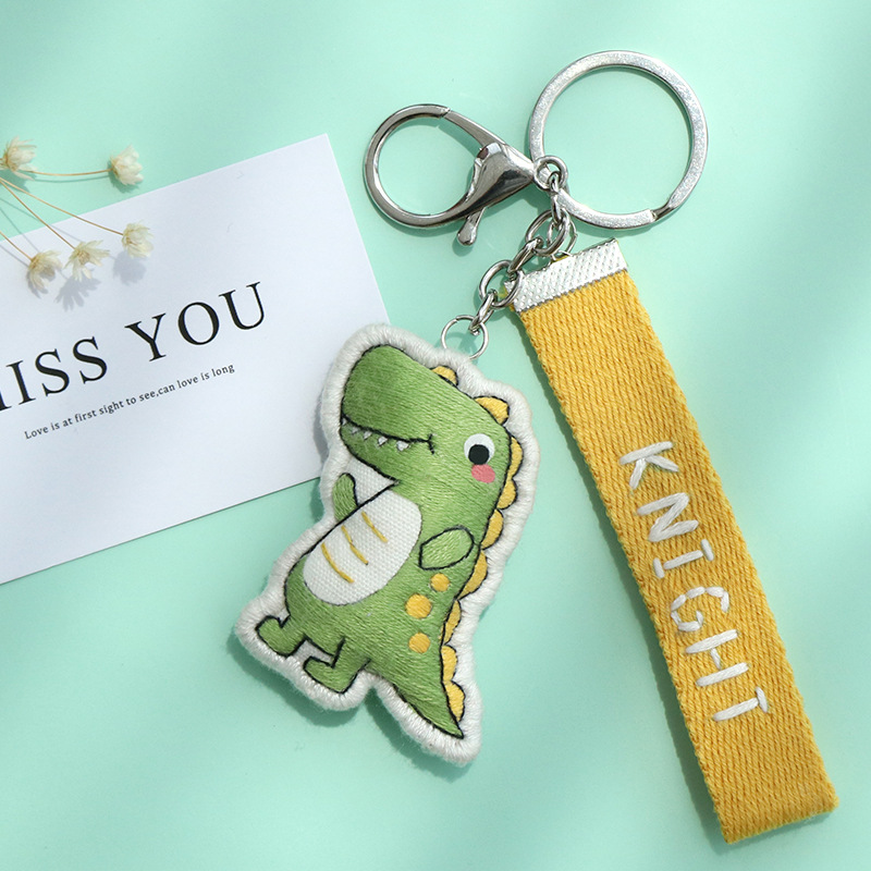 Móc Khoá Thêu Hoạ Tiết Hoạt Hình Dễ Thương