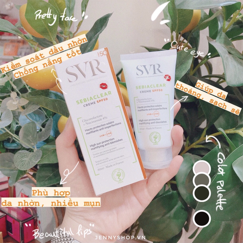 Kem Chống Nắng SVR Sebiaclear Creme SPF50 40ml