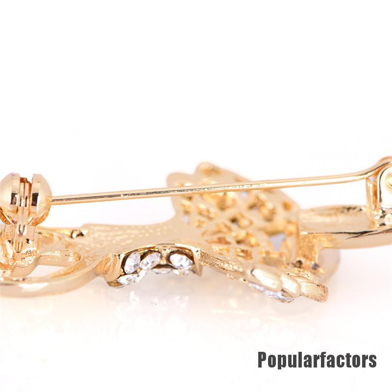 Ghim Cài Áo Đính Đá Nhân Tạo Thời Trang