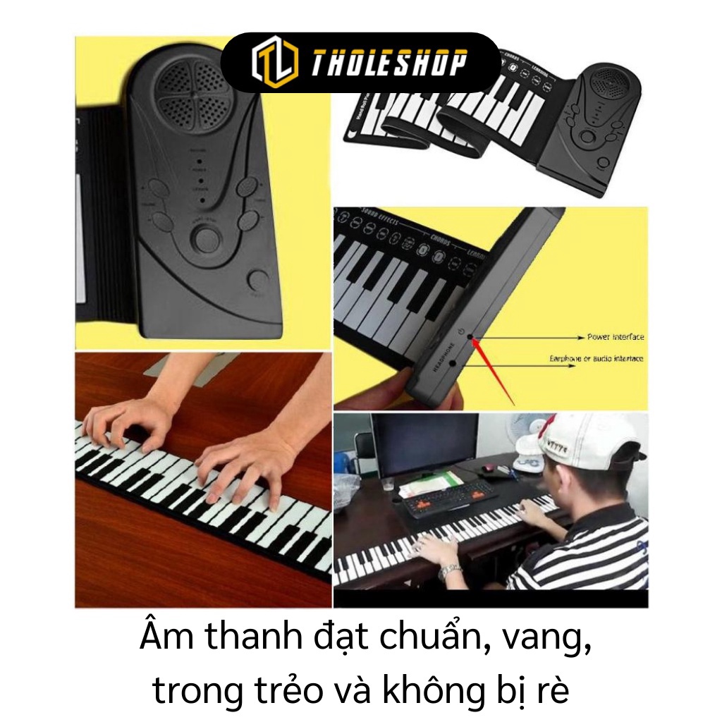 Đàn Piano Điện Tử GIGAHOME Bàn Phím Đàn Piano Dạng Cuộn 49 Phím Tiện Lợi, Linh Hoạt 9329