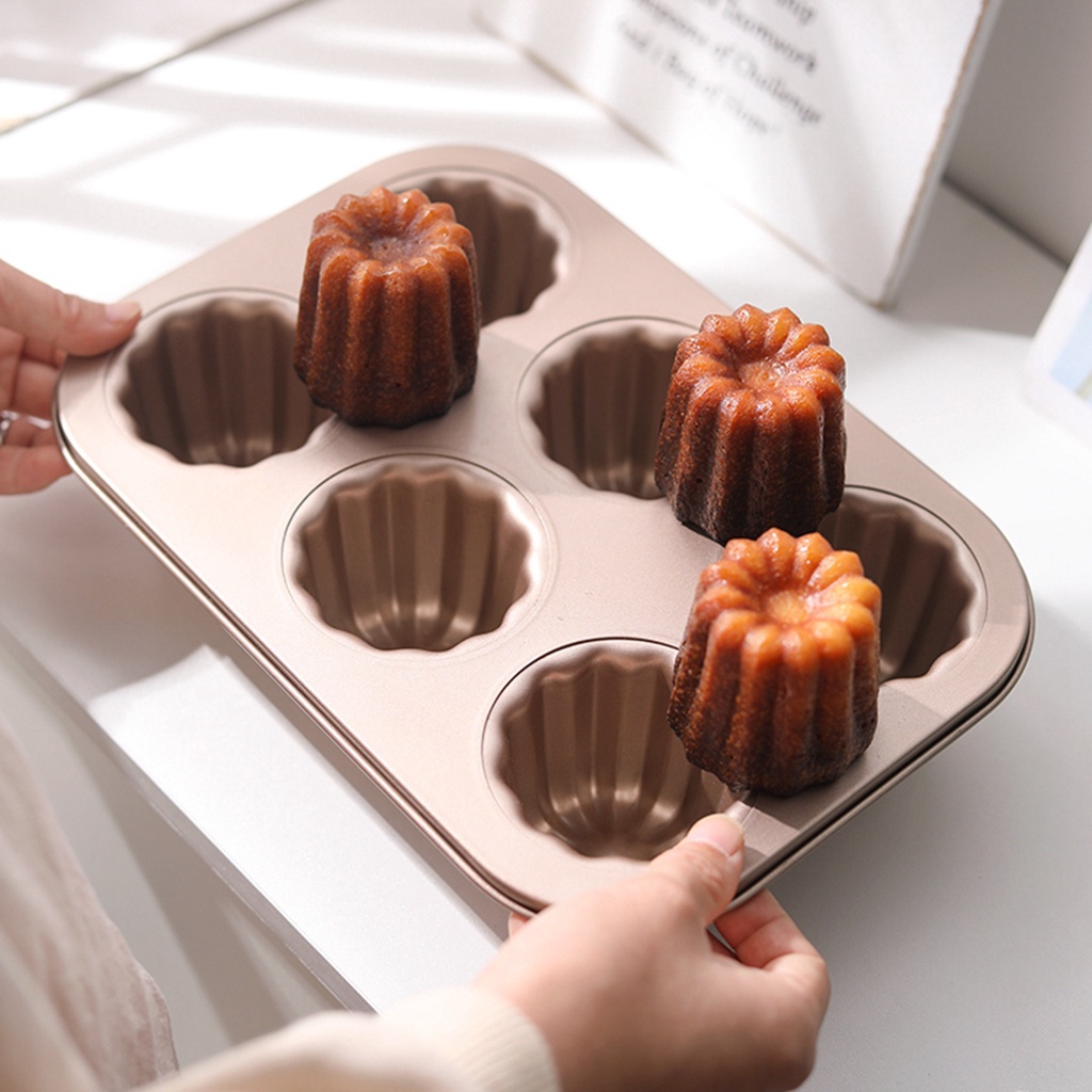 Khuôn làm bánh 6 / 9 ngăn dùng làm bánh mousse và món tráng miệng bằng thép carbon bền bỉ