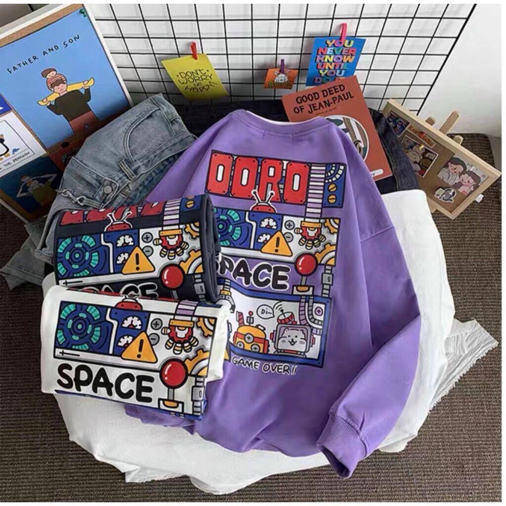 Áo sweater NAM NỮ hàn quốc DORO SPACE