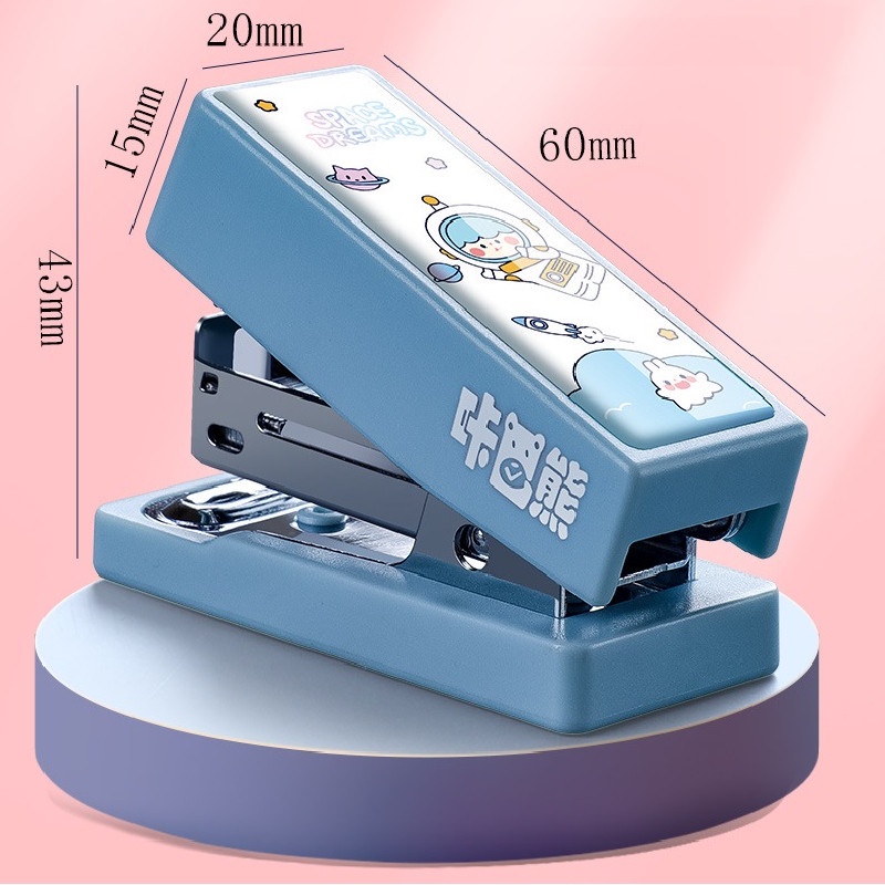 Set 400 Dập Ghim 24/6 Ghim Mini Hình Gấu/Khủng Long Hoạt Hình Dễ Thương Cho Văn Phòng Trường Học C7115