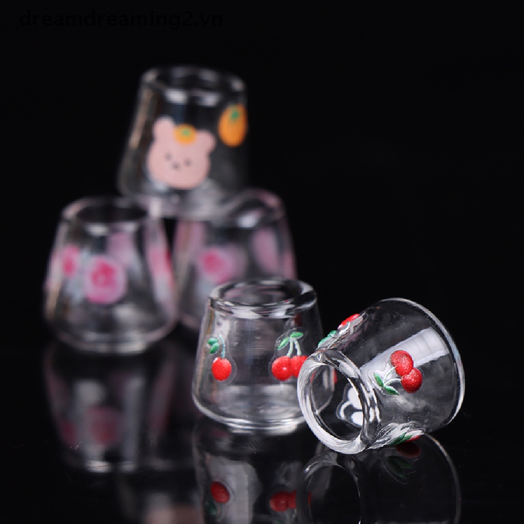 Bộ 4 Cốc Thủy Tinh Trong Suốt Dùng Trang Trí Nhà Cửa